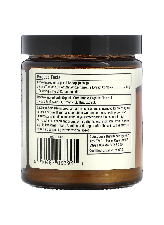 Dr. Mercola Dr. Mercola, Organic Curcumin Extract, For Cats & Dogs, 2.64 oz (75 g)  - Image 2