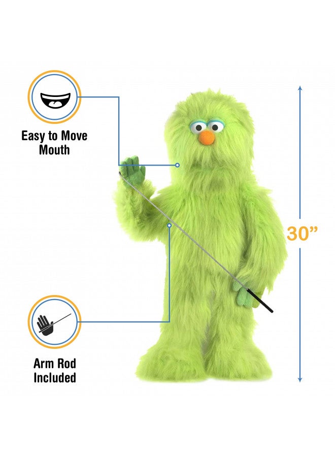 Silly Puppets دمية الوحش الأخضر 30 بوصة، دمية كاملة الجسم بأسلوب فن التلاعب بالأصوات - Image 4