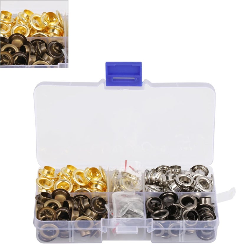 Eyelet, Eyelet Grommet Set 140Sets Per Box 8mm Brass Eyelet Grommet Set Craft Clothes Accessories - Image 2