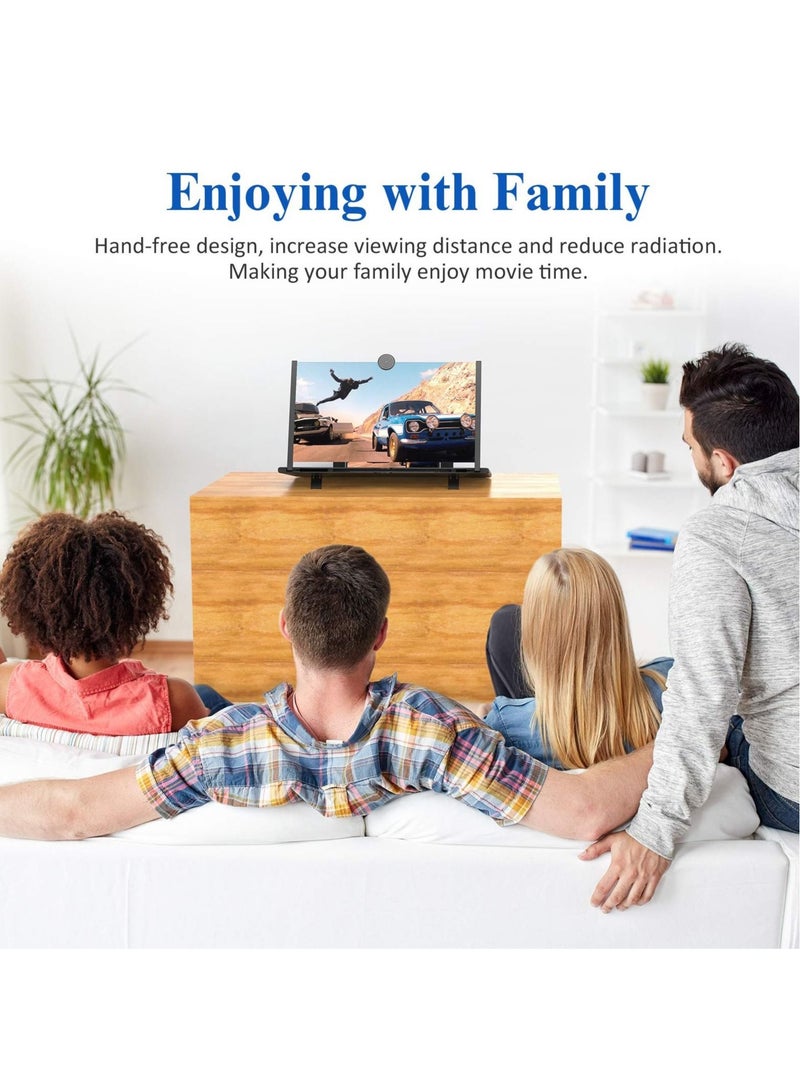 Captaintech Screen Magnifier Mobile Phone 3D Magnifier Projector Screen for Movies, Videos, and Gaming Foldable Phone Stand with Screen Amplifier Compatible with All Smartphones - Image 4