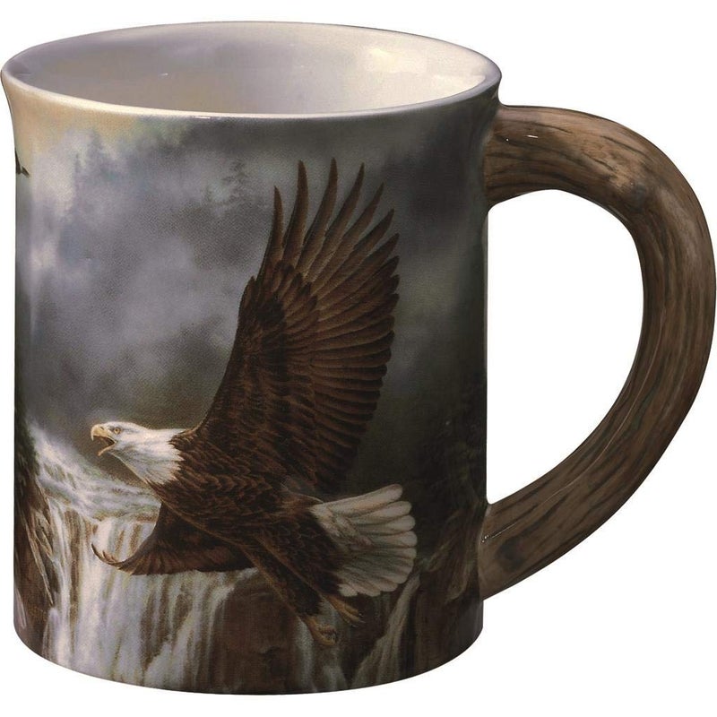 Wild Wings Bald Eagle Sculpted Mug by Rosemary Millette Brown 412 high