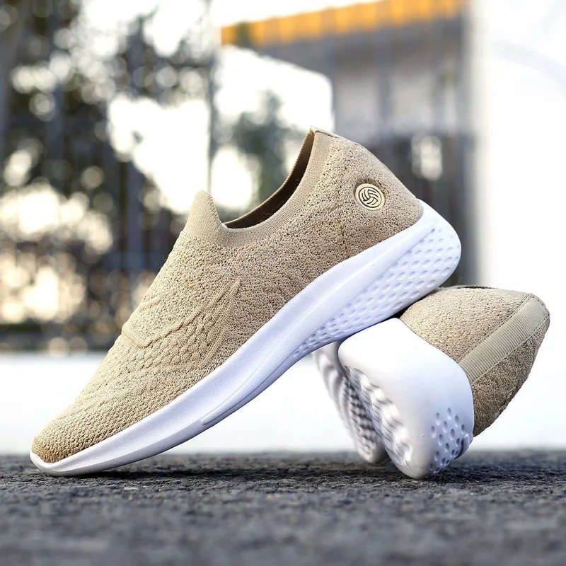 Bacca Bucci Beige WALKER Slip-On Walking Breathable Mesh Sports Shoes for Women | Best Price UAE