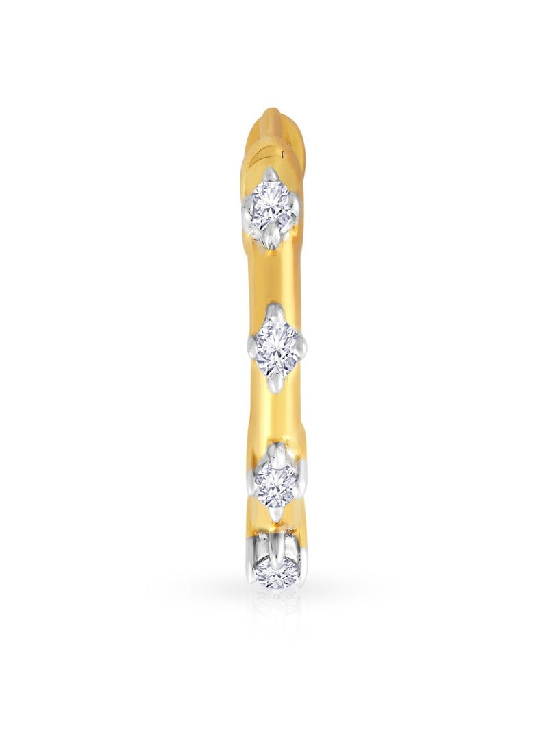 Malabar Gold and Diamonds 18 Karat 750 Purity Mine Diamond Nose Ring for Womens MNGNNP0337 - Image 2