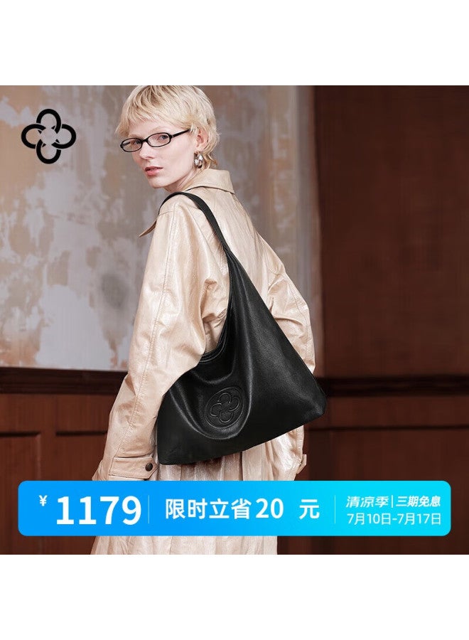 Cassile Kathy Li's Dani Same Style Tote Bag Vegetable Tanned Cowhide Lightweight Single Shoulder Hobo Bag Birthday Gift - Image 1