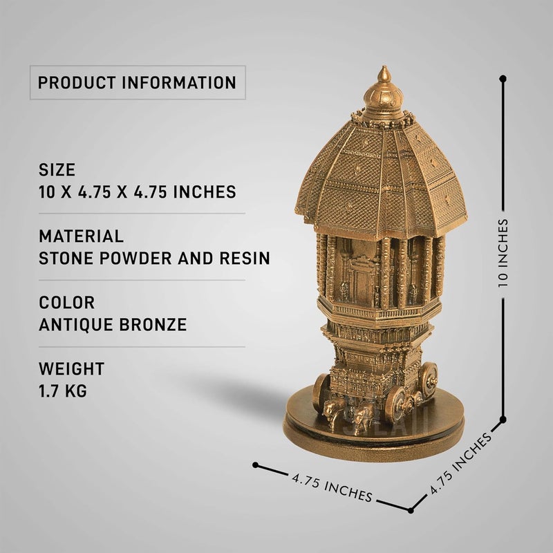 SILAII Valluvar Kottam Statue Tribute to Tamil Poet and Philosopher Valluvar Kottam Inspired Design Handcrafted Sculpture - Image 2