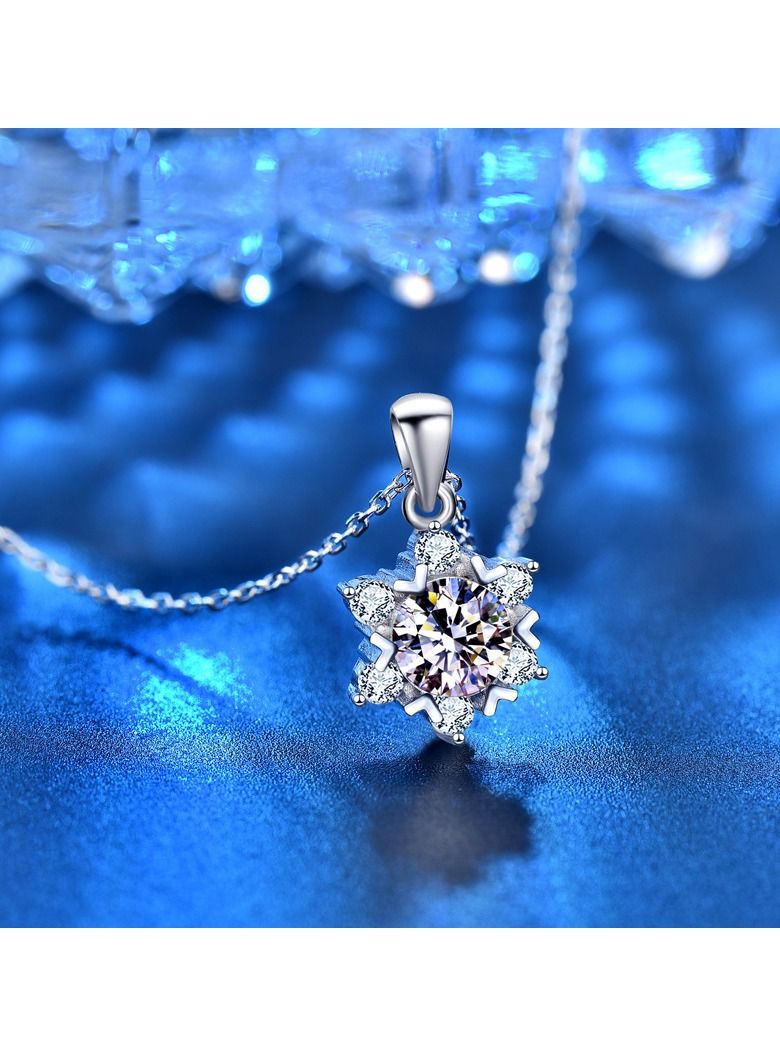 Versatile snowflake pendant silver decoration - Image 2