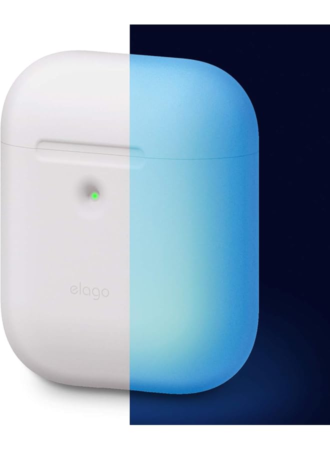 Elago 2nd Generation Airpods Silicone Case Nightglow Blue - Image 1