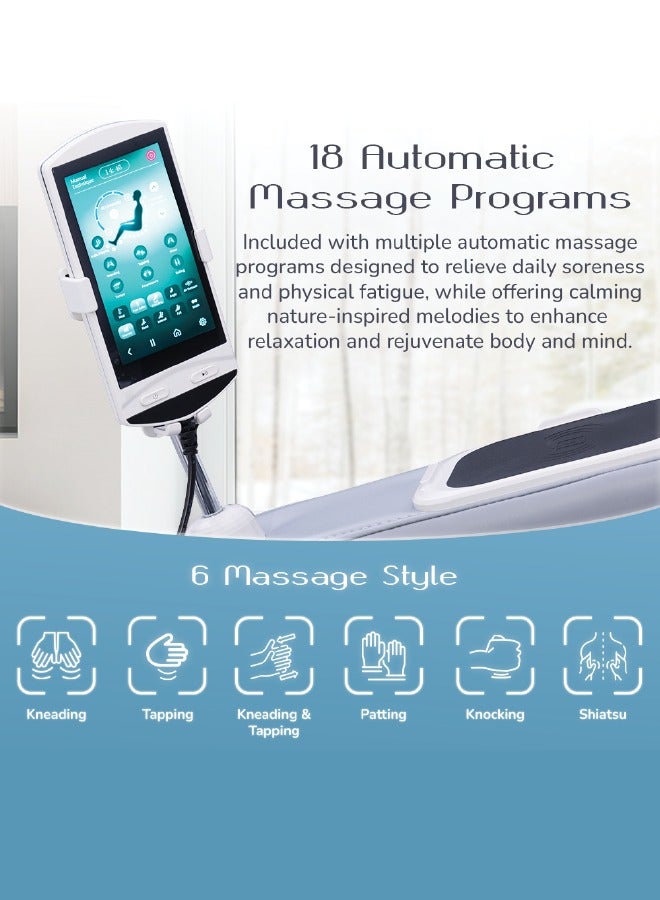 Zero Beyond Wellness Zero Healthcare Averest 4D Massage Chair with Smart Health Detection Technology, 360° Heat Therapy, AI Voice Control, Recliner, Extended Footrest & Avolex Ankle Stretch (Snowy Grey) - Image 4