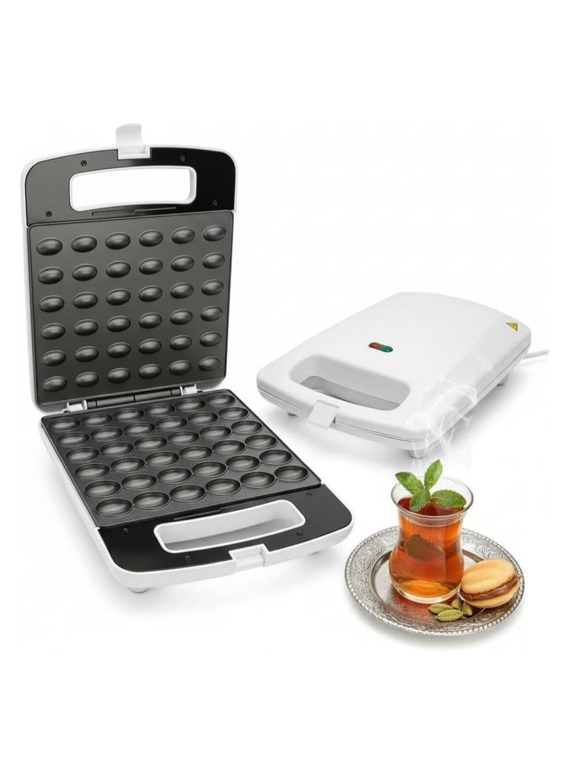 NOVA Electric Walnut Cookie Maker, 1400W Rapid Heating Double Side Non-Stick Electric Nut Walnut Cake Biscuits Maker,Mini Nut Breakfast Machine Baking Tool for Home Kitchen" - Image 1