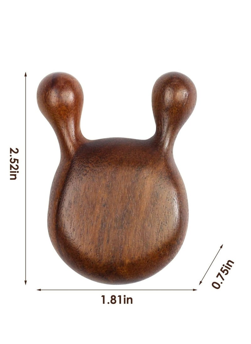 Generic Gua Sha Massager for Face, Natural Sandalwood Wooden Guasha Scraping Massage Tool for Face, Eye Neck Body Muscle Relaxing Prevents Wrinkles  - Image 3