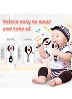 جنرال Baby Soft Rattles Toys, 2pcs Baby Dumbbell Toy Rattle Set, Infant Sensory Development Hand Grip Toys, Car Seat Toys for Infants, Newborn Toys with Sound, Baby Toys 0-6 Months  - Image 2