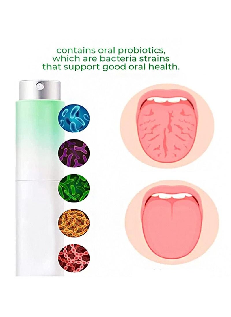 Probiotic mouth spray, fruit juice flavored advanced purifying mouth spray, remove bad breath, regulate oral health (Sakura Bingli and Dongding Oolong)