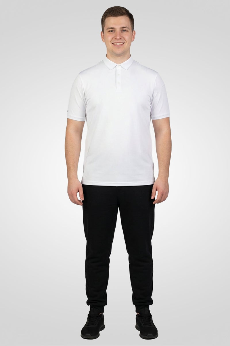 Ping Men Sportswear Fit Short Sleeves Training Polo Shirt, White - Image 2