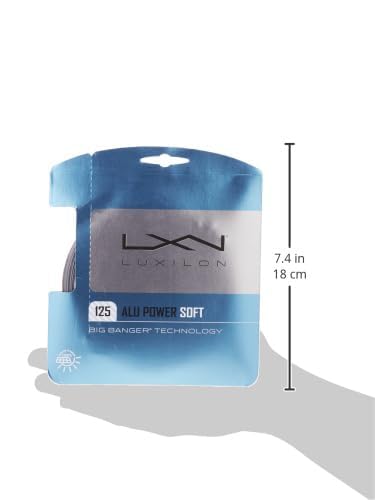 Luxilon ALU Power Soft 125 Tennis String - Set, Grey - Image 3