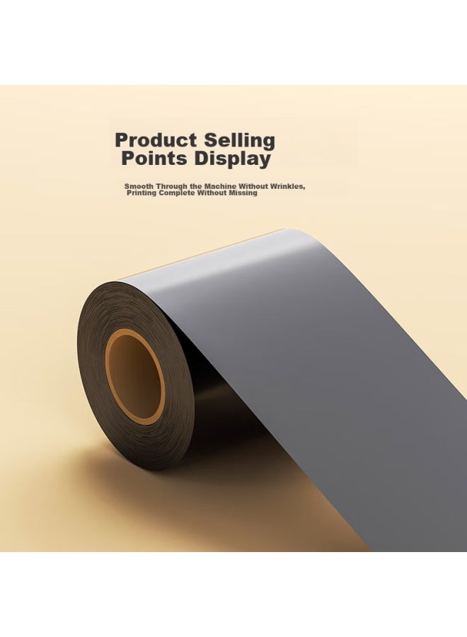 Blacksmith Huojiang Wax-based Carbon Ribbon Mixed Base Full Resin Ribbon Thermal Transfer Barcode Printer Label Maker Universal Carbon Ribbon Wax-based 90mm*300m - Image 3
