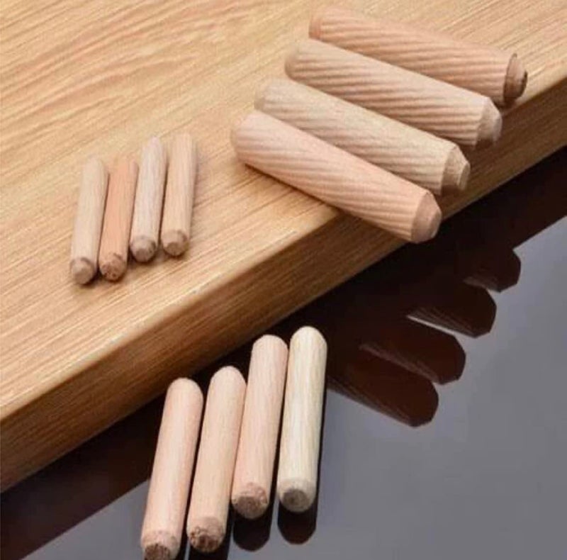 bloomax دبابيس دائرية. ملحقات ربط الأثاث. دبابيس مجوفة ومشغولة. مصنوعة من الخشب الصلب. (10 مم × 40 مم، عبوة من 1000 قطعة) - Image 4
