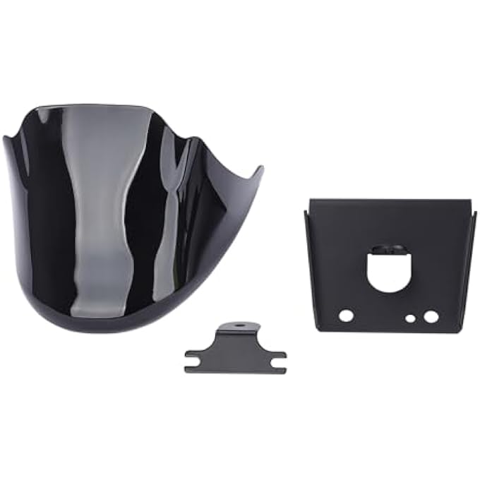 Aferrizu Motorcycle Front Spoiler Chin Fairing Lower Cowl Cover Compatible with Harley Sportster Iron XL 883 XL1200 2004-2014Glossy Black - Image 3