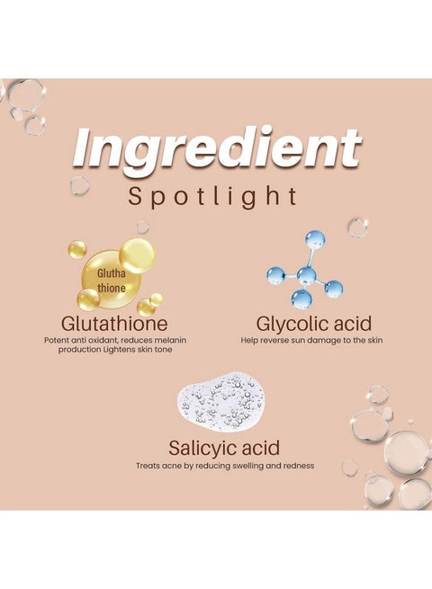 glycolic acid and glutathione together Glamveda Glutathione Skin Perfecting Face Serum With 2% Ww Glycolic Acid, 1% Ww Salicylic Acid For Glowing Skin | Brightening And Lightening Serum | 30Ml | Best Price KSA