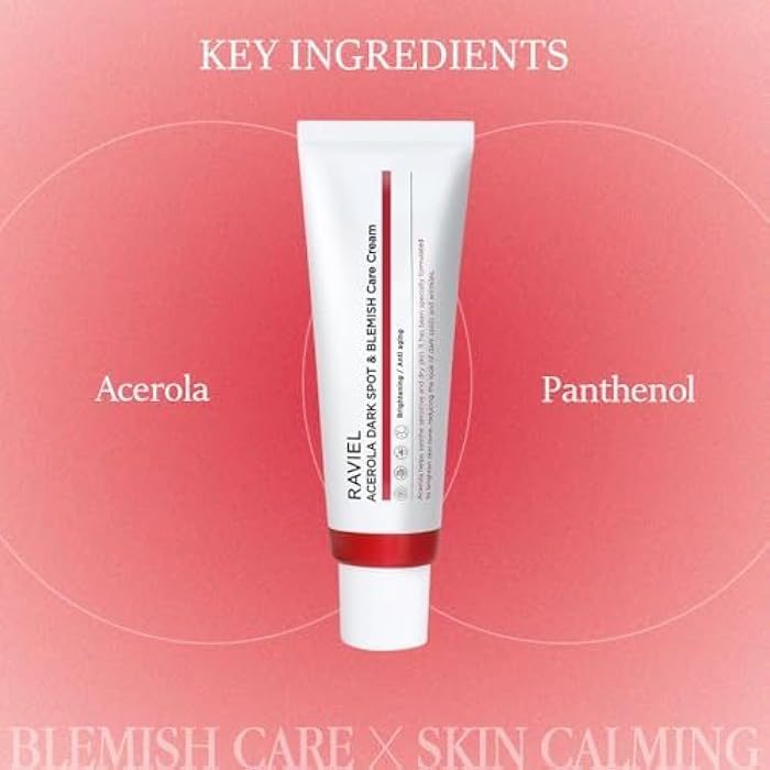RAVIEL Acerola & Snail Mucin Dark Spot Care Cream for All Skin Types 1.7 fl oz, Dark Spot Corrector & Blemish Remover, Daily Skin Moisturizing Cream, Anti wrinkle, Anti aging - Image 4