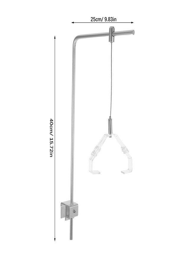 Toddmomy 2Pcs Adjustable Aquarium Light Bracket Aluminum Alloy Light Holder Stand for Freshwater Saltwater Tanks & Aquatic Plant Growth - Image 2