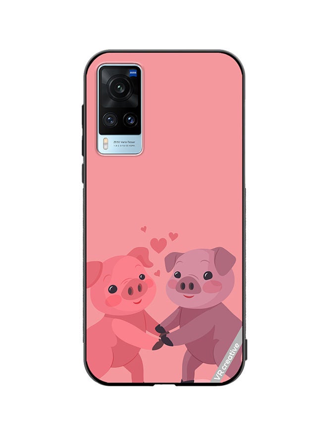 VR CREATIVE Protective Case Cover For Vivo X60 Love Pig Design Multicolour - Image 1