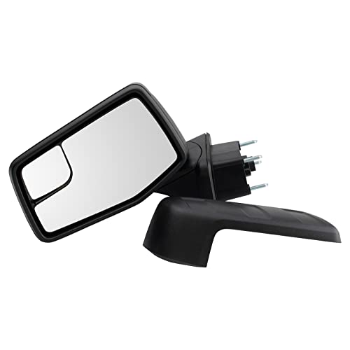 TRQ Driver Side Power Heated Manual Folding Mirror Textured Black Compatible with 2019-2023 GMC Sierra 1500 2022 Sierra 1500 Limited - Image 2