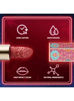 CATKIN Rouge Matte Lipstick, Waterproof Long Lasting Satin Moisturizing Smooth Soft 0.13 Ounce-Chinese Style (C.130)  - Image 4