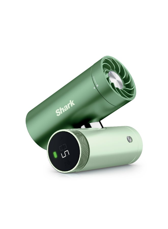 شارك Shark ChillPIll 3-in-1 High-Speed Fan, Ultra-Fine Mist and InstaChill System, Includes 3 Cooling Attachments, Travel-Friendly Design, Green, FA022UKGN FA022UKGN green - Image 1
