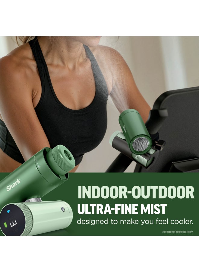 شارك Shark ChillPIll 3-in-1 High-Speed Fan, Ultra-Fine Mist and InstaChill System, Includes 3 Cooling Attachments, Travel-Friendly Design, Green, FA022UKGN FA022UKGN green - Image 5