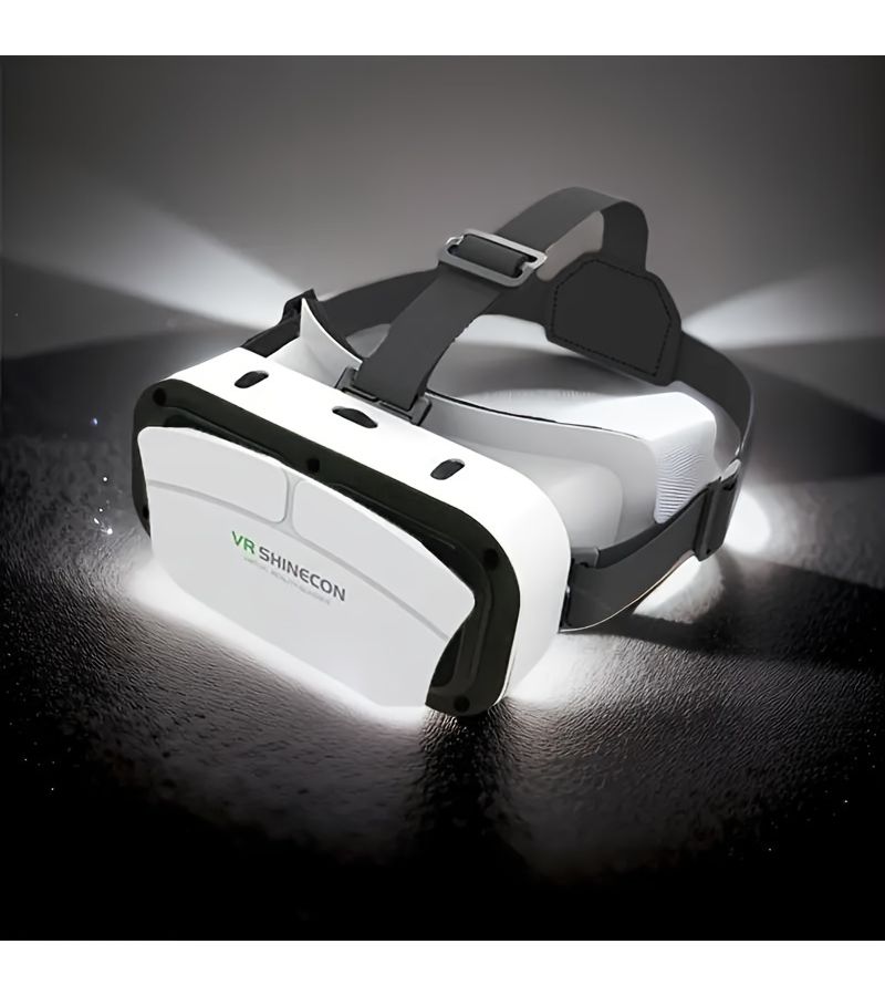 نظارة الواقع الافتراضي G12 VR بتقنية ثلاثية الأبعاد، تصميم مريح للرأس، مخصصة لمشاهدة الهواتف الذكية وملحقات الألعاب، لا تحتاج إلى بطارية، لا تحتوي على مكونات إلكترونية، متوافقة مع الهواتف بحجم 4.7 إلى 6.2 بوصة لأجهزة آيفون وأندرويد، مثالية للألعاب والأفلام، الطراز VR 12. - Image 2