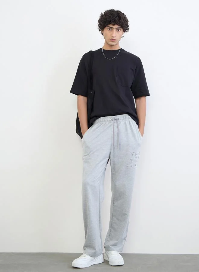 Styli Men Text Print Oversized Cotton T-Shirt