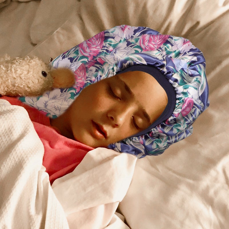2pcs Bonnet Sleeping Cap Women Sleeping Hat Bonnet Sleeping Hat Decorative Sleeping Cap - Image 3
