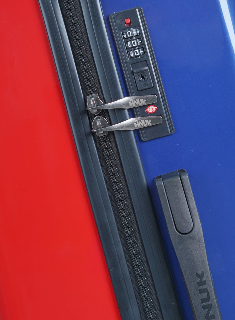 منيك حقيبة سفر سوَاجِر  بوصة | هيكل صلب بولي كربونيت و  | بعجلات مزدوجة  درجة  عجلات | أبيض أحمر - Image 2