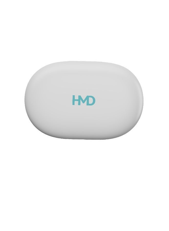 HMD DUB P50 True Wireless Earbuds, 6mm Drivers, 2 Mic AI-ENC for Clear Calls, Pocketable Design, 25 Hours Playtime, Low Latency Mode, Voice Assistant Support, IPX4, Fast Charging White - Image 2