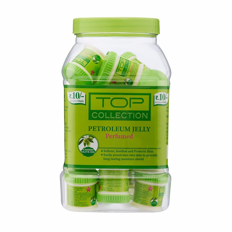 Top Collection Petroleum Jelly 9gm each Pack of 24 Softens Soothens and Protects Skin Contains Olive Oil for All Skin Types - Image 1