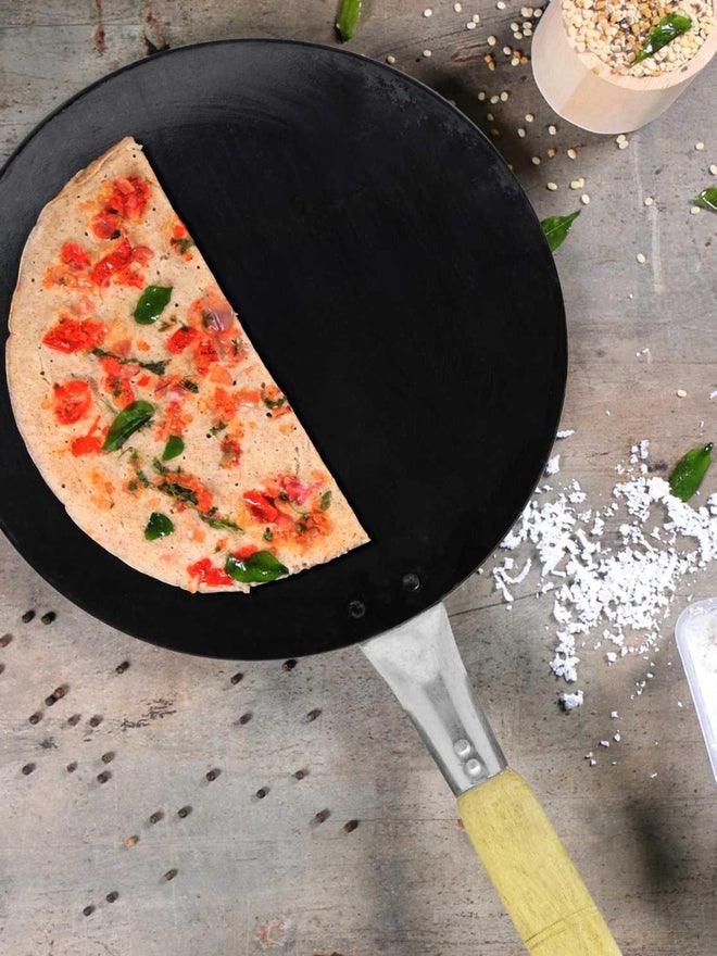 RAJ Iron Tawa With Handle 34.5cm - Image 3