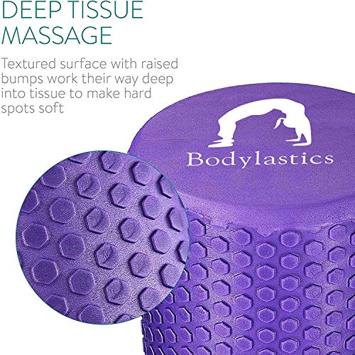 Bodylastics Foam Roller (45 x 15 cms) for Deep Tissue Massage, Relief from Sore Muscles Pain, Pre & Post Exercise Fitness Workout Sessions - Image 3