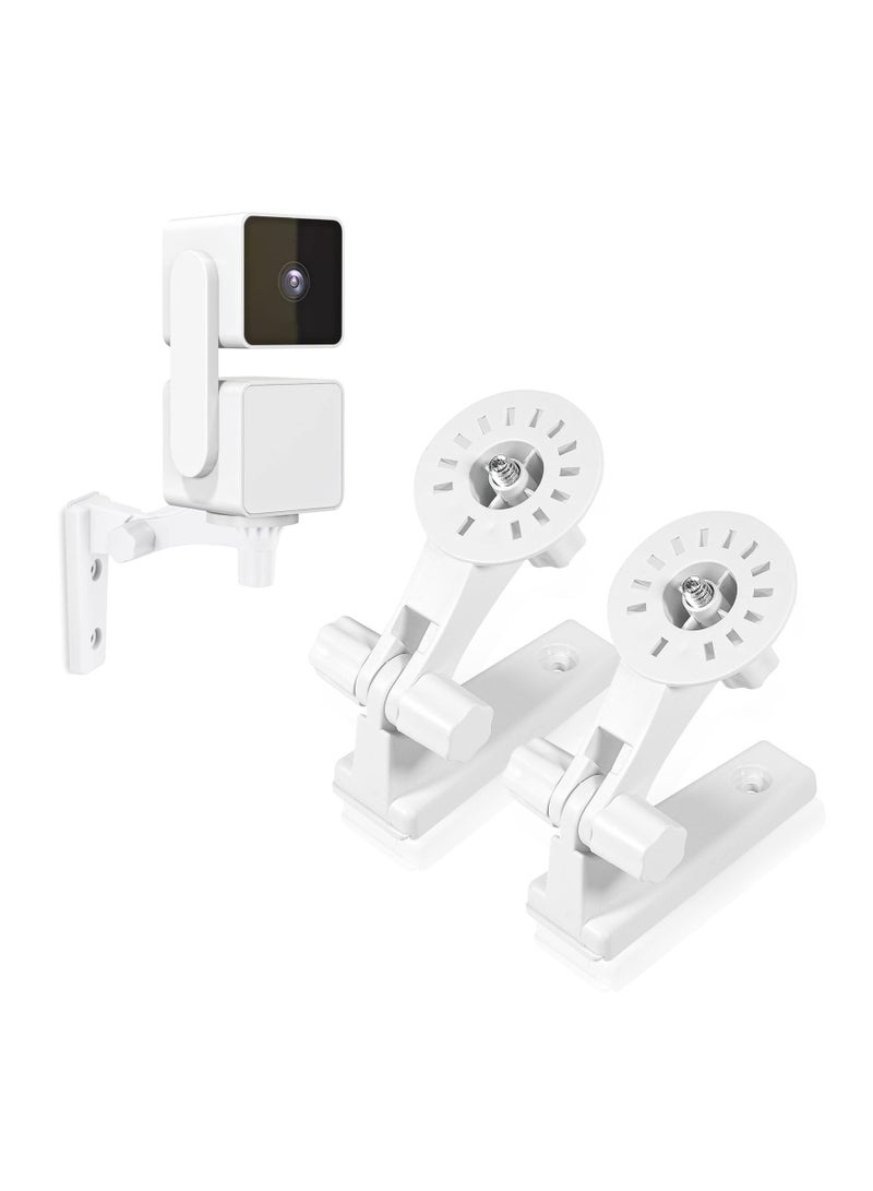 KASTWAVE 2 Pack Wall Mount, Specially Designed for Wyze Cam Pan V3, 180° Tilt Adjustable - Easy Installation (Camera NOT Included) - Image 1