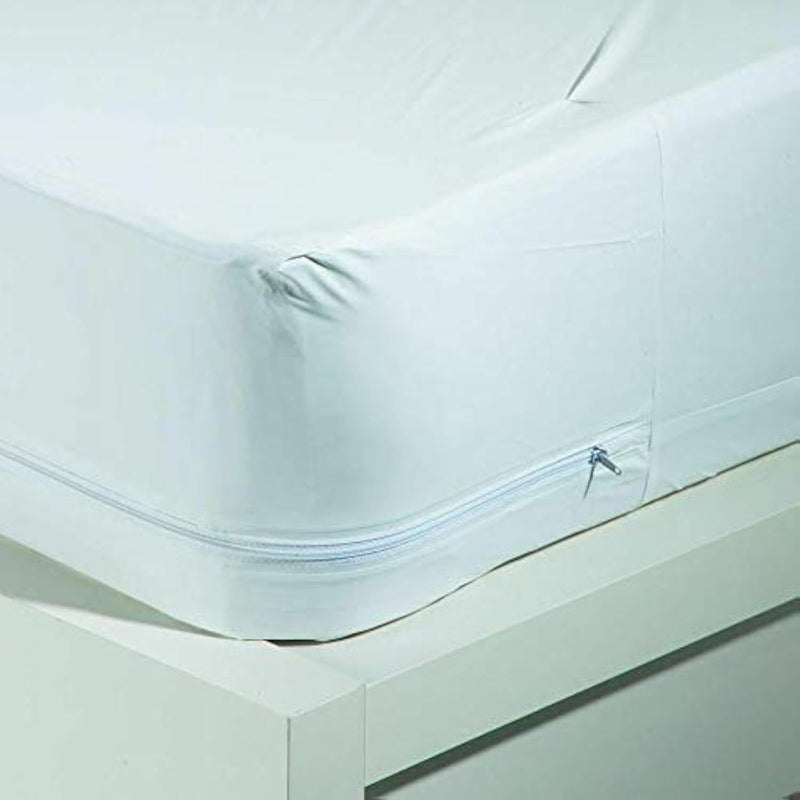 King Size Fabric Zippered Mattress Cover Protector 78" X 80" X 12" Deep