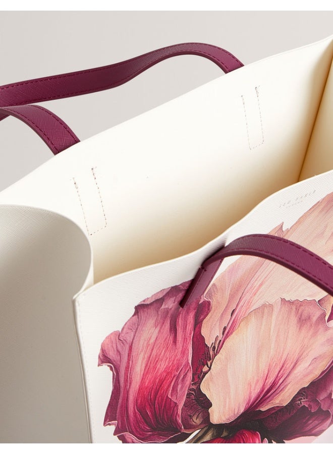 Ted Baker حقيبة أيقونية متوسطة مزخرفة بالزهور - Image 4