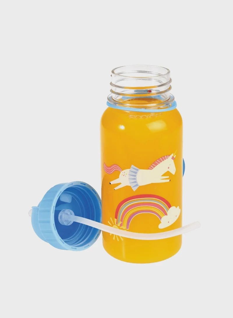 Rex London Children'S Water Bottle With Straw 500Ml - Magical Unicorn