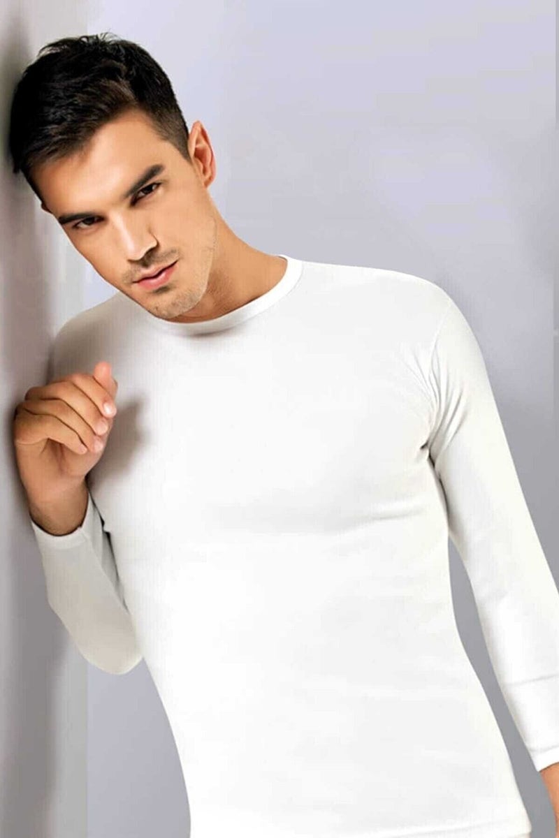 Tutku Elit Passion Elit ELT1302 / Elit Elastane Zero Collar Long Sleeve (1 Piece) | White 