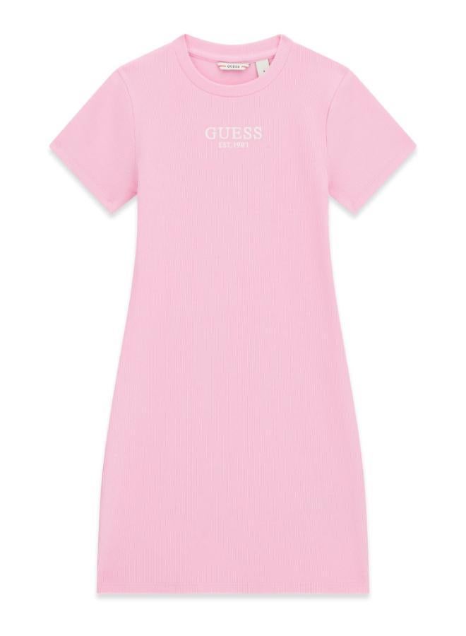 GUESS Kids Rib Short Sleevedress - Image 1