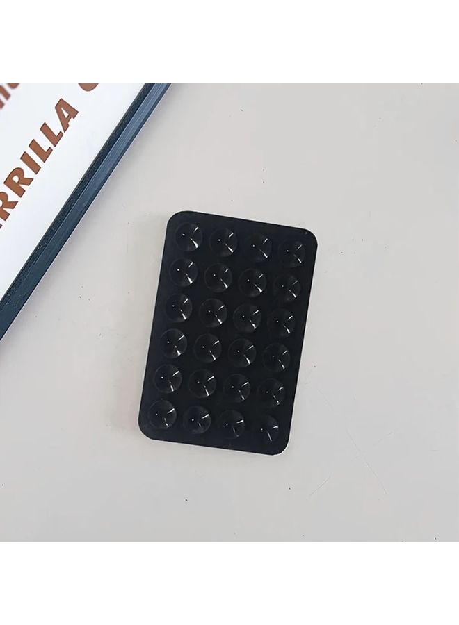 Black 2pcs Silicone Anti Slip Suction Cup Sticker for Phone Power Bank - Image 5