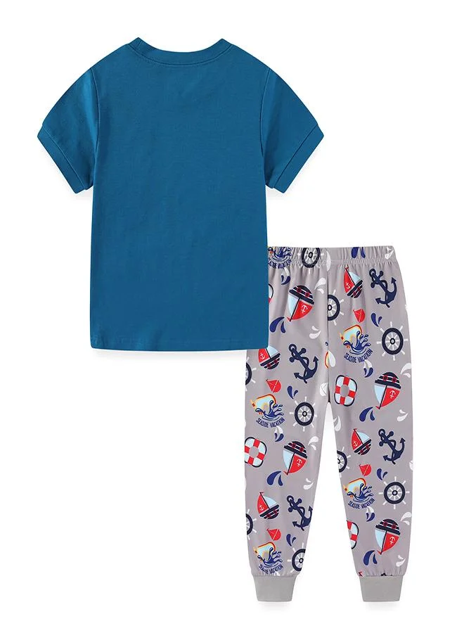 babyqlo Snorkel Raccoon Ocean Dive Fun Pajama Set