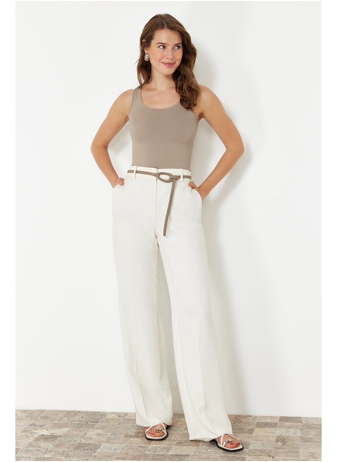 trendyol - Mink Polyamide Pool Neck Fitted Super Flexible Knitted Undershirt TWOSS24AL00065 - Image 1