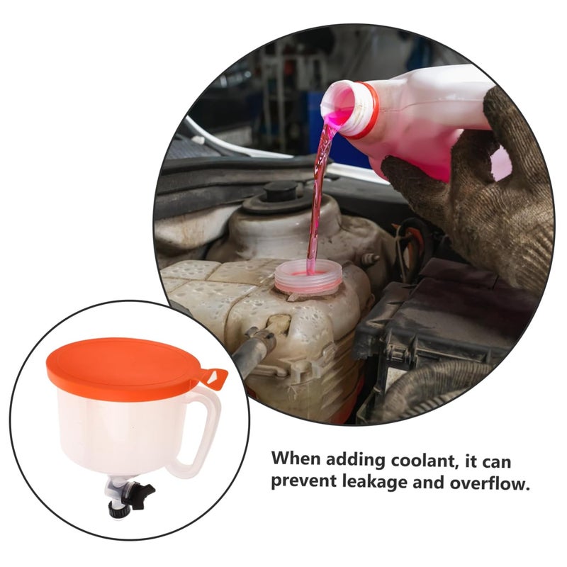 Gatuida Coolant Filling Funnel Kit Spill Set for Efficient Radiator Flush and Refill Design Compatible with Various Automotive Coolants - Image 5