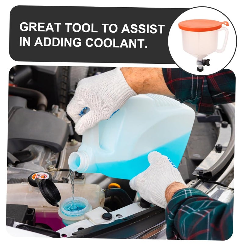 Gatuida Coolant Filling Funnel Kit Spill Set for Efficient Radiator Flush and Refill Design Compatible with Various Automotive Coolants - Image 4