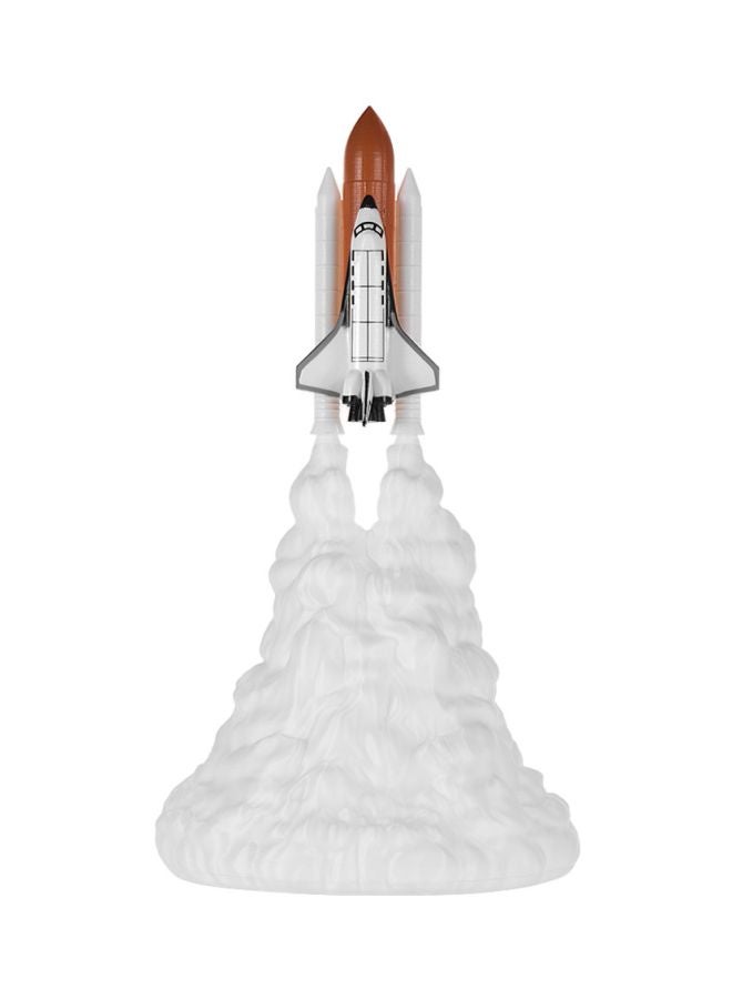 NIBEMINENT Rechargeable 3D Rocket Night Light White - Image 2