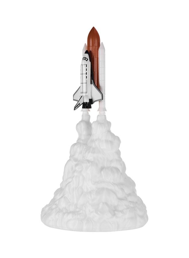 NIBEMINENT Rechargeable 3D Rocket Night Light White - Image 3